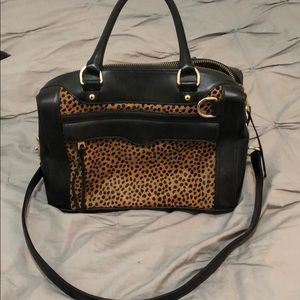 REBECCA MINKOFF LEOPARD PRINT MAC BAG